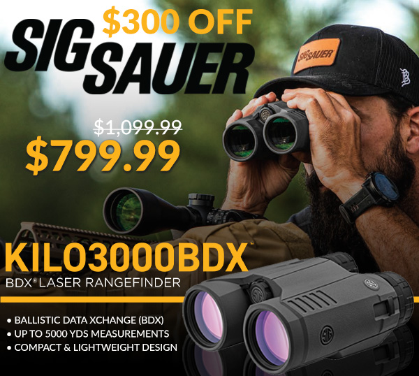 Sig kilo 3000 store bdx laser rangefinder