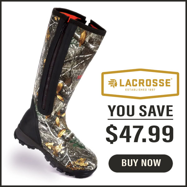 Lacrosse alphaburly pro side zip hunting boots best sale