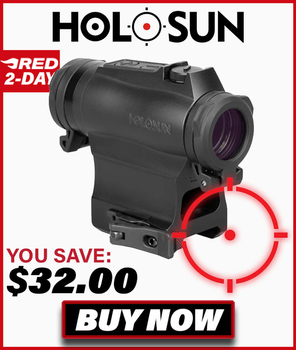 Holosun HS515GM Mutli-Reticle Circle Dot 20mm Micro Reflex Sight w/ Shake Awake and QD Mount