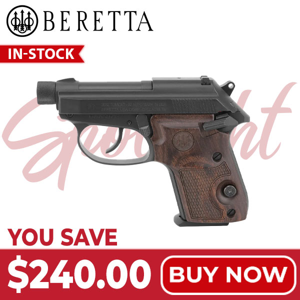 Beretta 3032 Tomcat Covert .32 ACP Dbl/Sngl 2.9" Bbl Walnut Grips 7rd Pistol