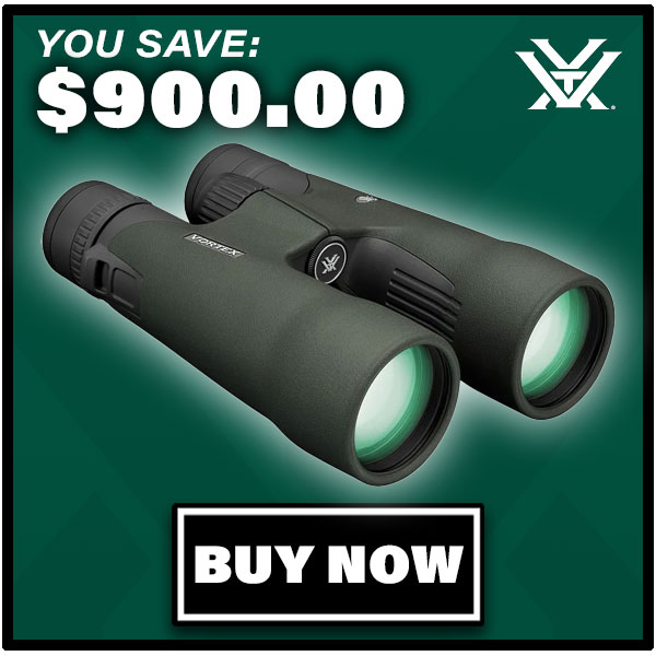 Vortex Razor UHD 12x50 Binocular w/Glasspak Pro Harness RZB-1250