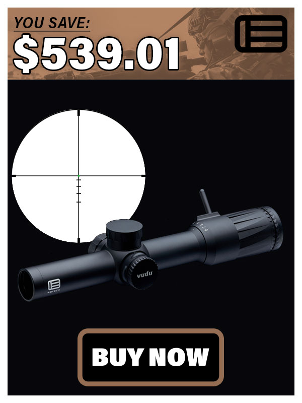 EOTech Vudu 1-8x24mm SFP Green HC3 Reticle (MOA) Riflescope VDU1-8SFHC3G