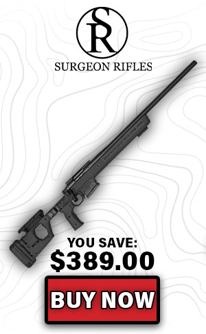 Surgeon Rifles Scalpel 591R 6.5 Creedmoor 24" 1:8" HP Bbl SA RH Magpul Pro Stock Blk Rifle w/PMAG 591RSARH65MAG-BLK