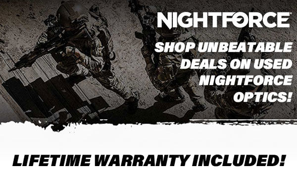 Huge savings on demo units of Nightforce Optics. Check out our selection today! These are all covered under the same Lifetime Warranty that Nightforce provides.