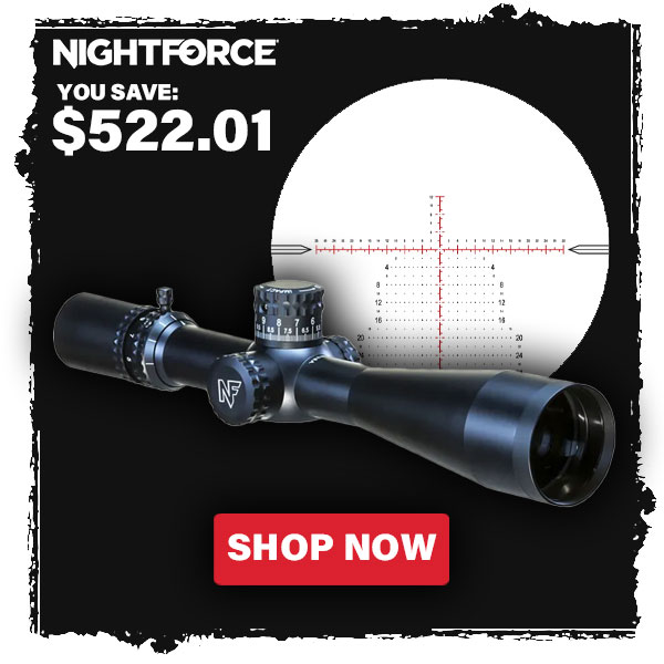 Nightforce ATACR 5-25x56mm F1 ZS .25 MOA Illum PTL MOA-XT Black Blemished Riflescope C648