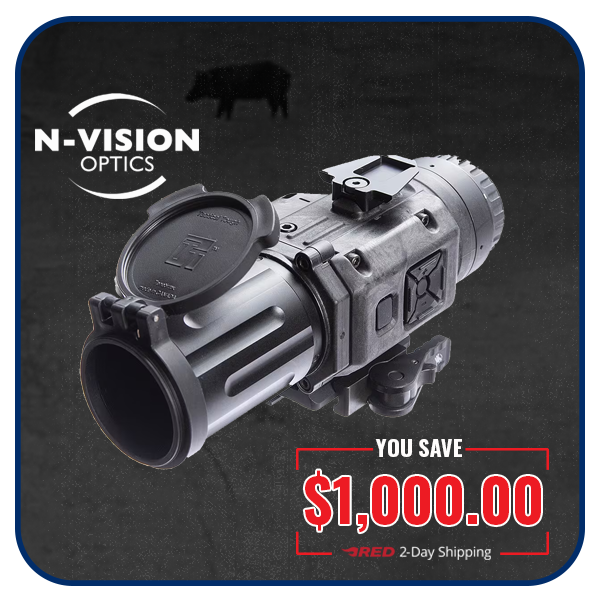 N-Vision Optics NOX 640x480 Resolution 60hz 12 um 35mm Lens Thermal Monocular