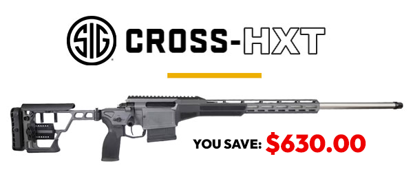 You save $630 on the SIG Cross HXT!