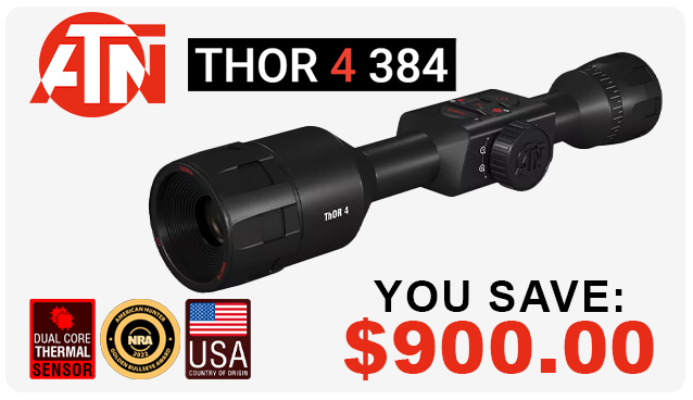 You save $900 on the 384x288 Thermal Riflescope