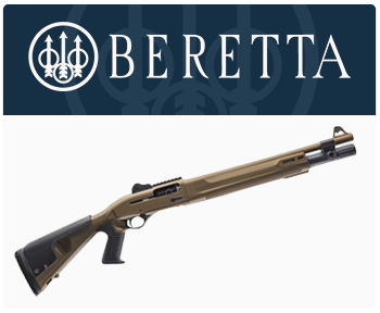 Beretta 1301 Tactical Mod 2 12ga 18.5" Bbl OBP-HOPB1 FDE Shotgun w/Pistol Grip