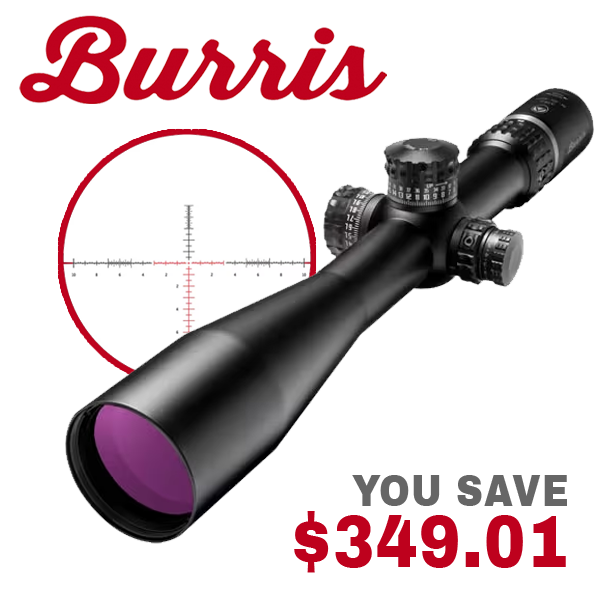 Burris Xtreme Tactical XTR II 5-25x50 Illum SCR Mil Scope